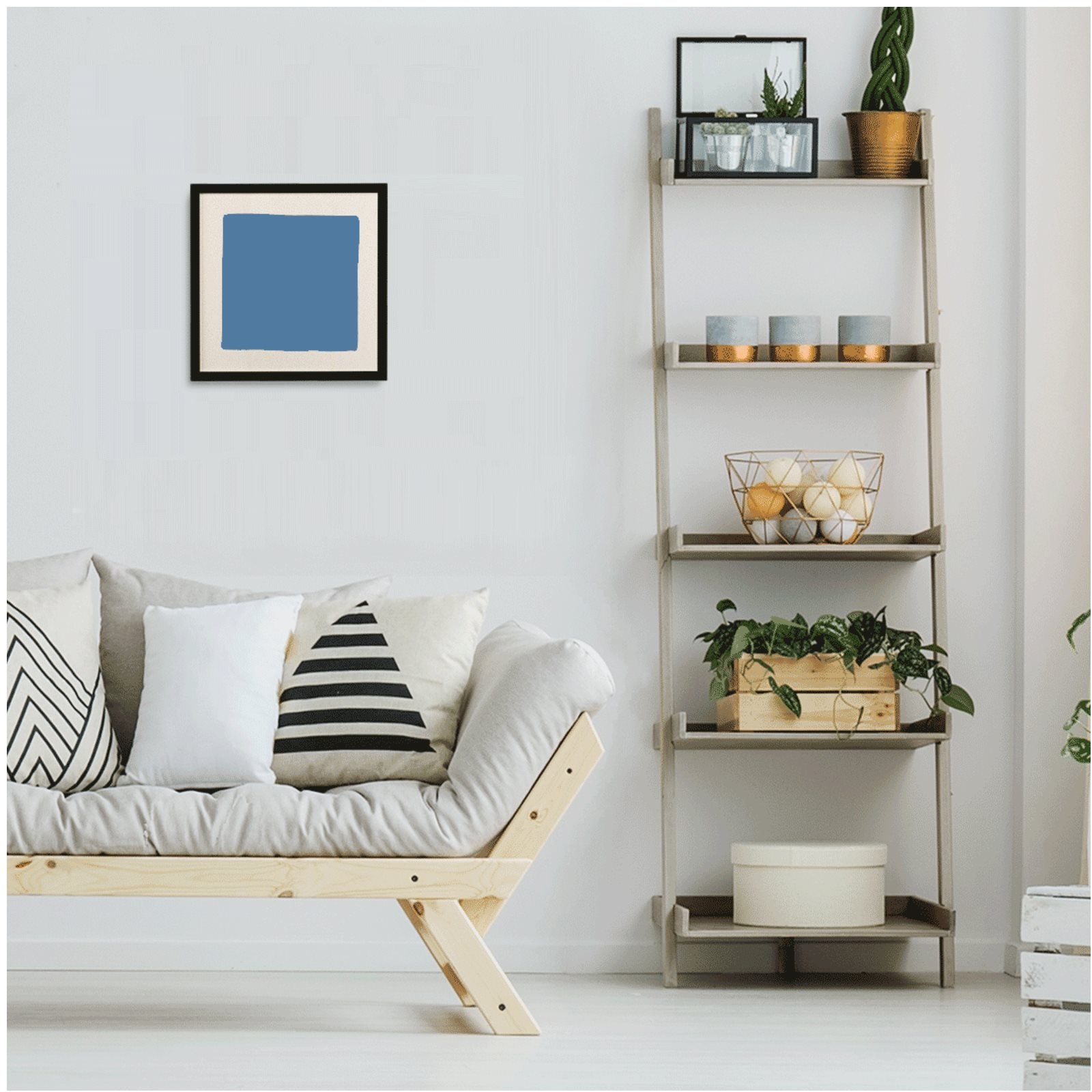 Framed Silk Scarf